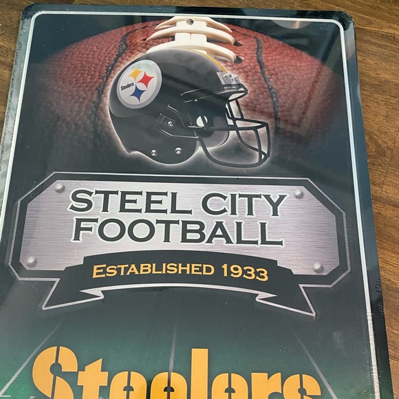 Steelers Metal Sign - Picture 2 of 7
